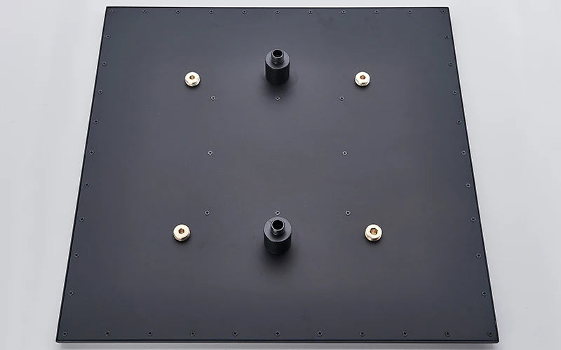 Rozin Matte Black Thermostatic Shower Faucet Concealed Install