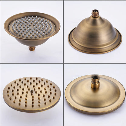 Rozin Brass Antique Bathroom Shower Faucet Wall Mount