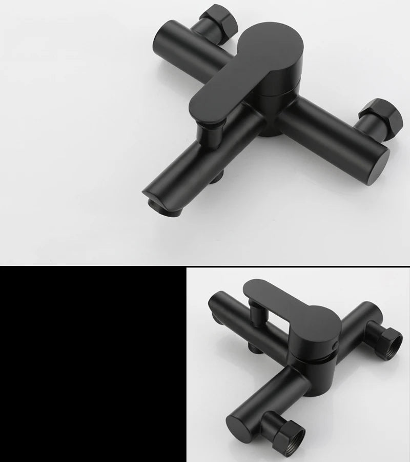 Bathroom Shower Faucet 304 Stainless Steel Triple Bathtub