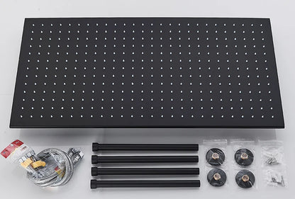 Rozin Matte Black Thermostatic Shower Faucet Concealed Install