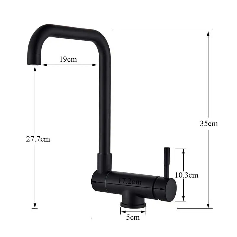 Brushed Gold Sink Faucet 360 Rotation Folding Faucet
