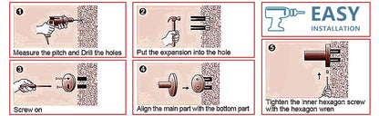 Rose Gold Bathroom Wall Mount Shelf Toilet Bath