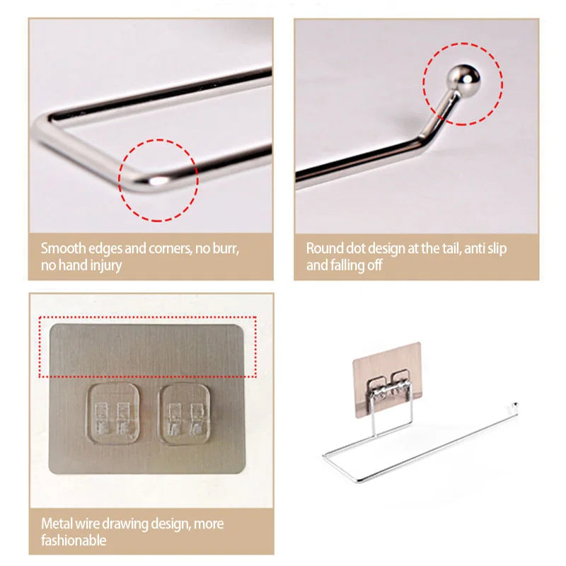 1/2pcs Hanging Toilet Paper Holder Roll Paper Holder