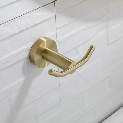 Bathroom Hardware Brushed Gold Toilet Brush Holder Robe