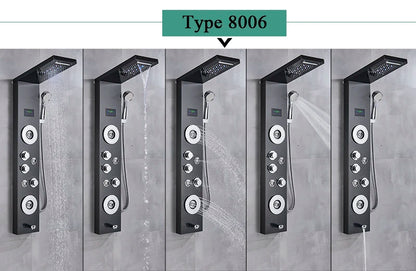 Luxury Led Shower Panel Spa Massage Jet Shower