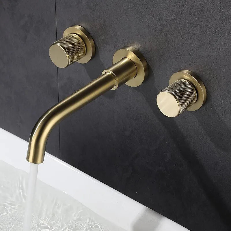 Bathroom Faucet Brushed Gold Bathroom Basin Faucet Cold