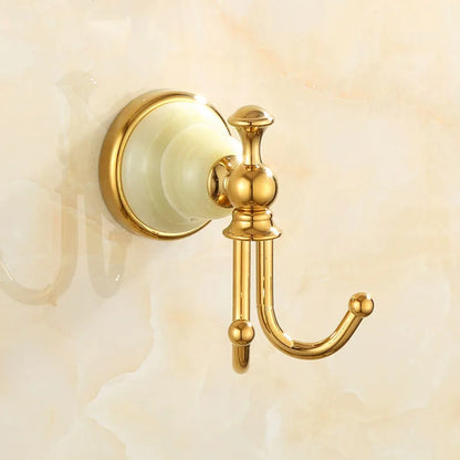Tuqiu Bathroom Gold Bathroom Shelf Towel Rack Towel