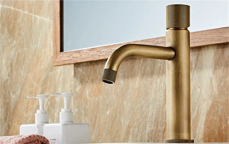 Basin Faucets Antique Bronze Bathroom Faucet & Cold