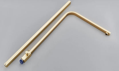 Rozin Brushed Gold Shower Wall Mounted Brass 4-Ways
