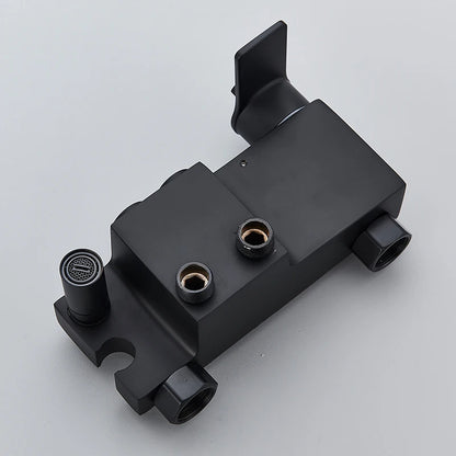 Matte Black Functions Display Screen Shower Faucet Bathroom