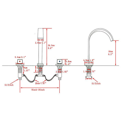Black Bathroom Basin Faucet Cold Water Mixer Faucets