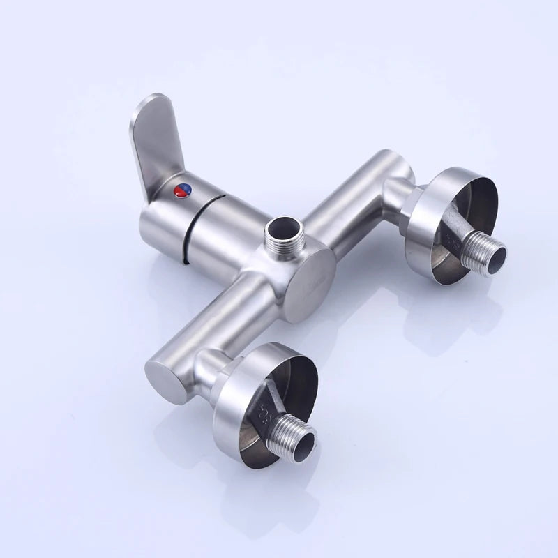 Bathroom Shower Faucet 304 Stainless Steel Triple Bathtub