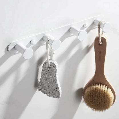 Brushed Gold/White/Matte Black Stainless Steel Hooks Bathroom