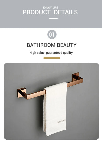 Bagnolux Rose Gold Stainless Steel Beautiful Wall Hook