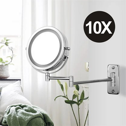 Folding Arm Extend Bathroom Mirror Led Light Inch