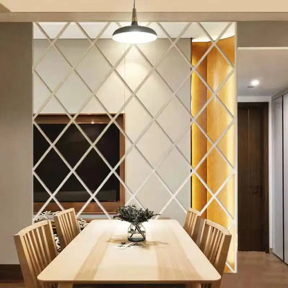 10/17/32/58pcs 3d Mirror Stickers Acrylic Triangles