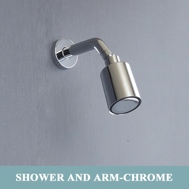 Brushed Gold Bathroom Shower Rainfall Shower Head Handle