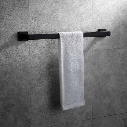Black Bathroom Stainless Steel Wall Rack Towel Rack