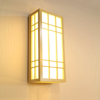 Modern Japanese Wall Lamp Tatami Style Minimalist Wall