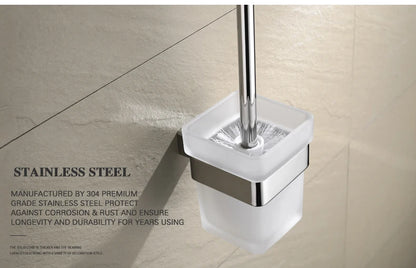 Stainless Steel Bathroom Wall Shelf Towel Bar Rack