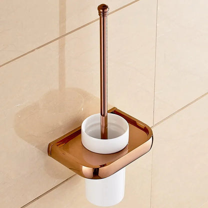 Rose Gold Double Towel Bars Bathroom Towel Ring