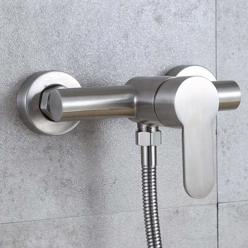 Bathroom Shower Faucet 304 Stainless Steel Triple Bathtub