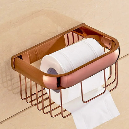 Rose Gold Double Towel Bars Bathroom Towel Ring