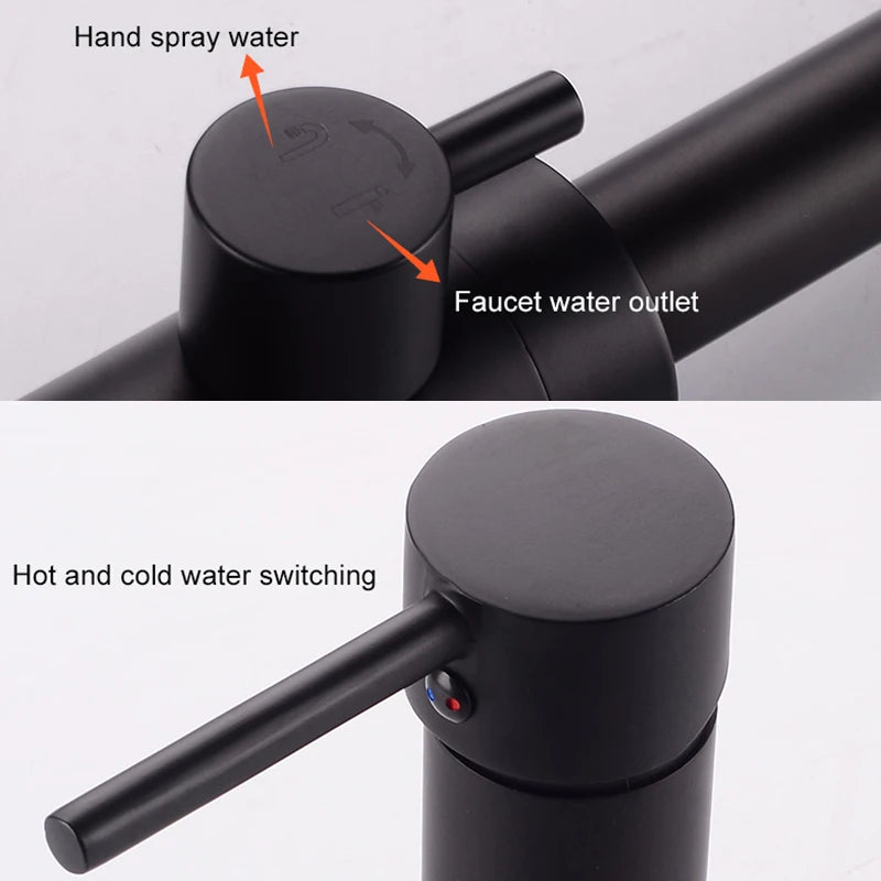 Ellen Bathtub Faucets Holes Black Cold Bath Shower