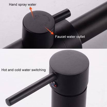 Ellen Bathtub Faucets Holes Black Cold Bath Shower