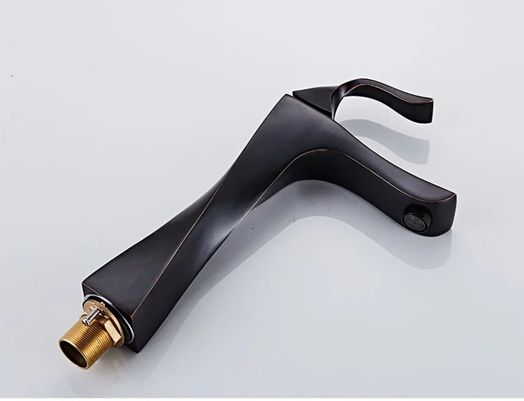 Design Basin Faucet Black Chrome Bathroom Sink Faucet