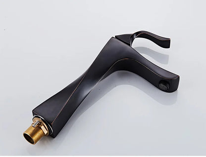 Design Basin Faucet Black Chrome Bathroom Sink Faucet