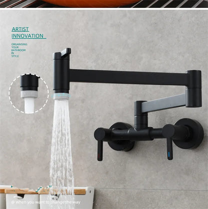 Pot Filler Tap Wall Mounted Foldable Faucet Cold