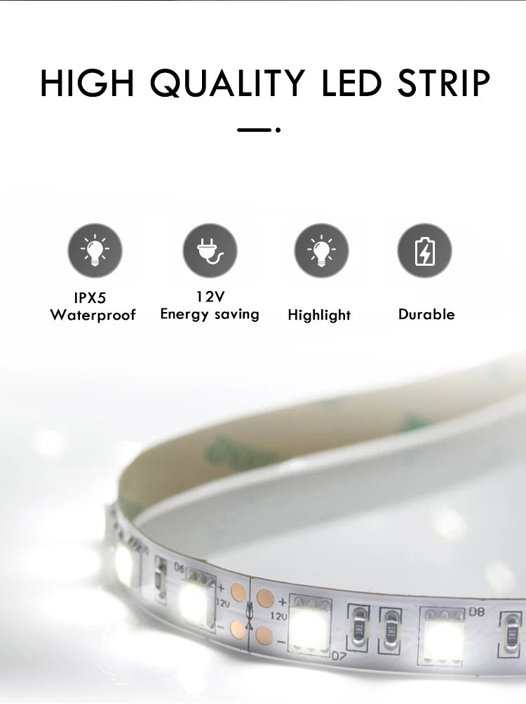 40/50/60cm Round Smart Led Bathroom Mirror Color Adjustable