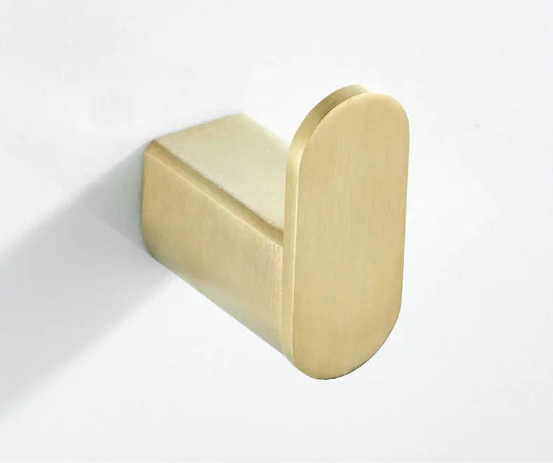 Brush Gold Stainless Steel Clothes Hook Wall Mounted
