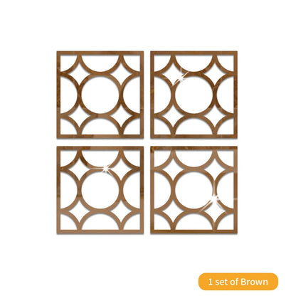 Mirror Wall Stickers Decor Self-Adhesive Furniture Sticker