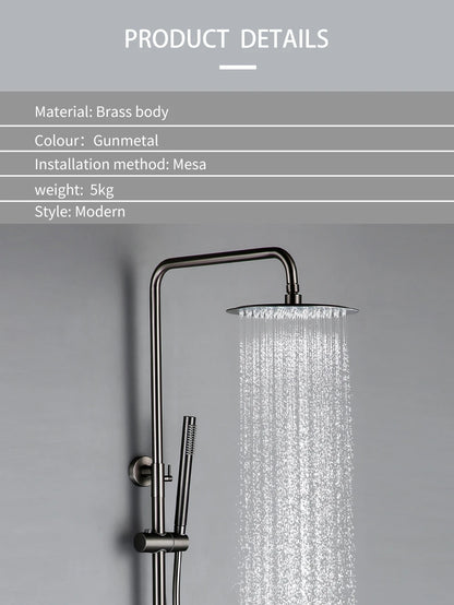 Thermostatic Shower Faucet Rain Head - 16 Inches