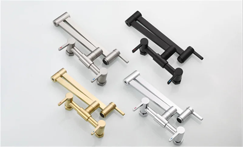 Pot Filler Tap Wall Mounted Foldable Faucet Cold