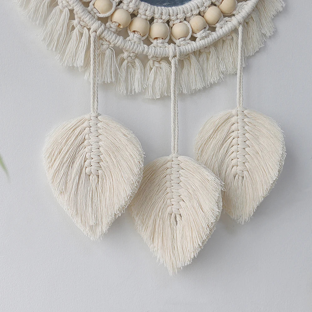 Wall Mirror Macrame Decorative Mirrors Boho Decor Wall