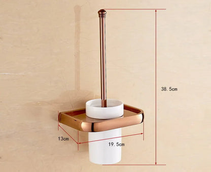 Rose Gold Double Towel Bars Bathroom Towel Ring