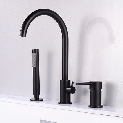 Ellen Bathtub Faucets Holes Black Cold Bath Shower