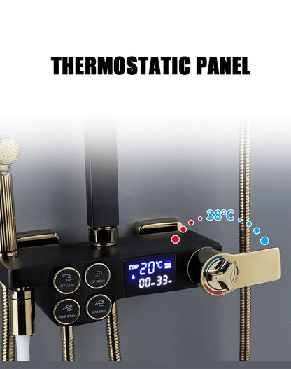 Cold Shower System Bathroom Led Digital Shower Wall