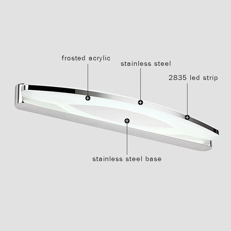 Modern 12w / 20w Led Bathroom Mirror Light