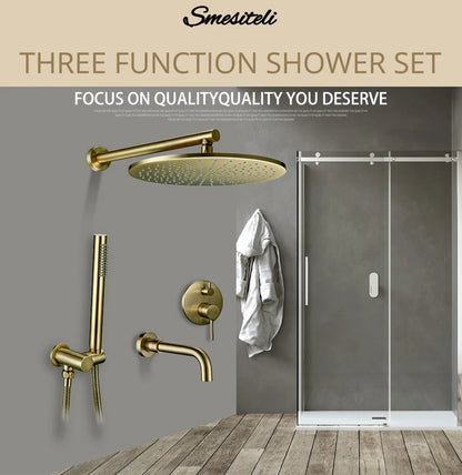 Bathroom Faucet Shower Mixer Tap Spout Black Solid