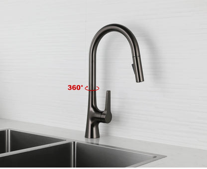 Smesiteli Gun Gray Brass Hole Deck Mounted 360