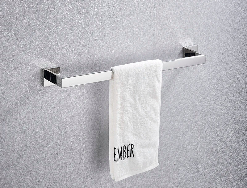 Bathroom Hardware Chrome Robe Hook Towel Rail Bar