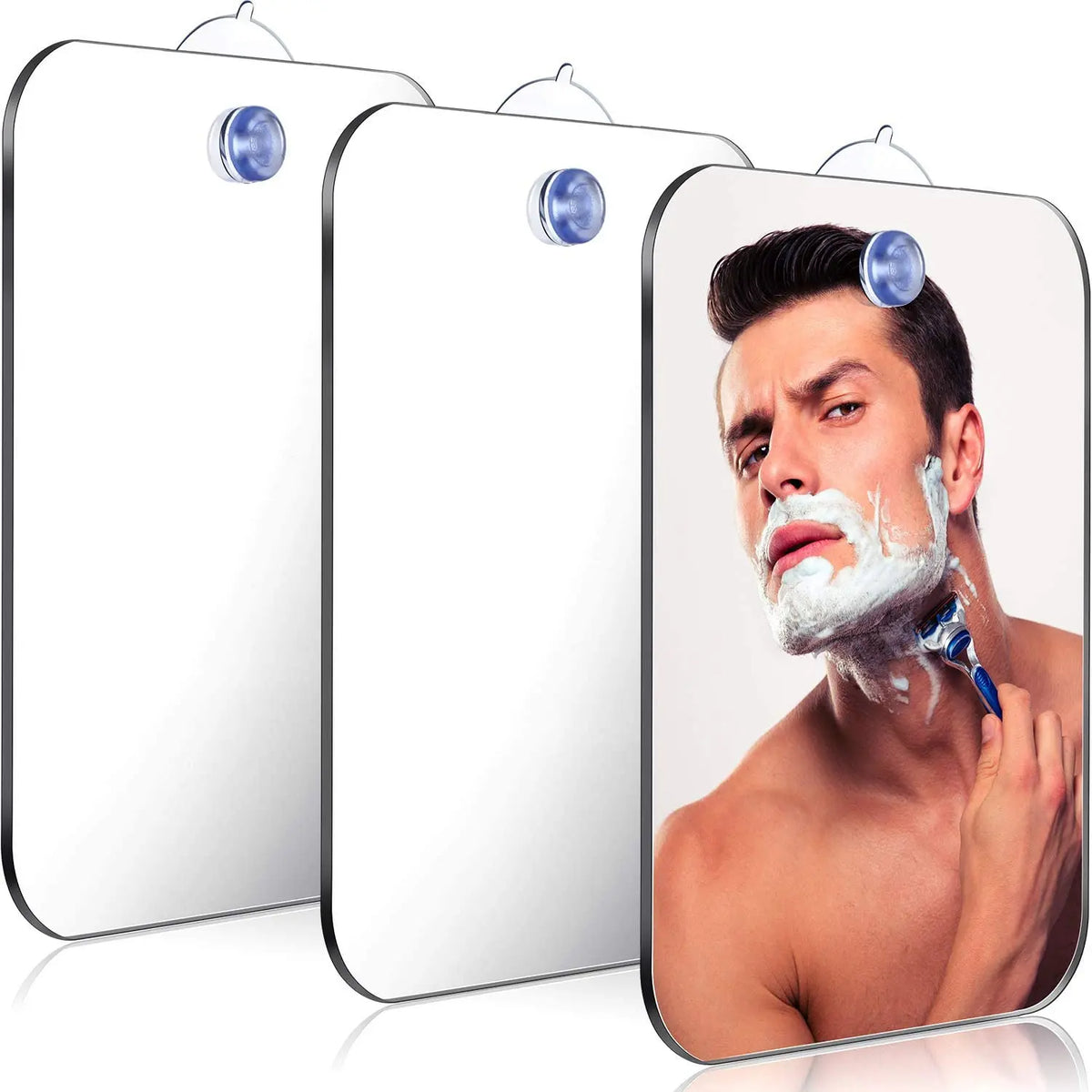 Shower Bath Mirror Bathroom Acrylic Shaving Makeup Mirrors