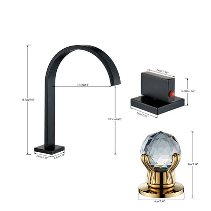 Black Bathroom Basin Faucet Cold Water Mixer Faucets