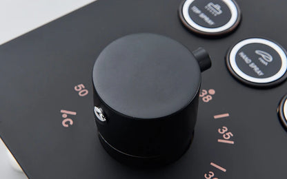 Black Thermostatic Bathroom Shower Faucet Remote Led Rainfall