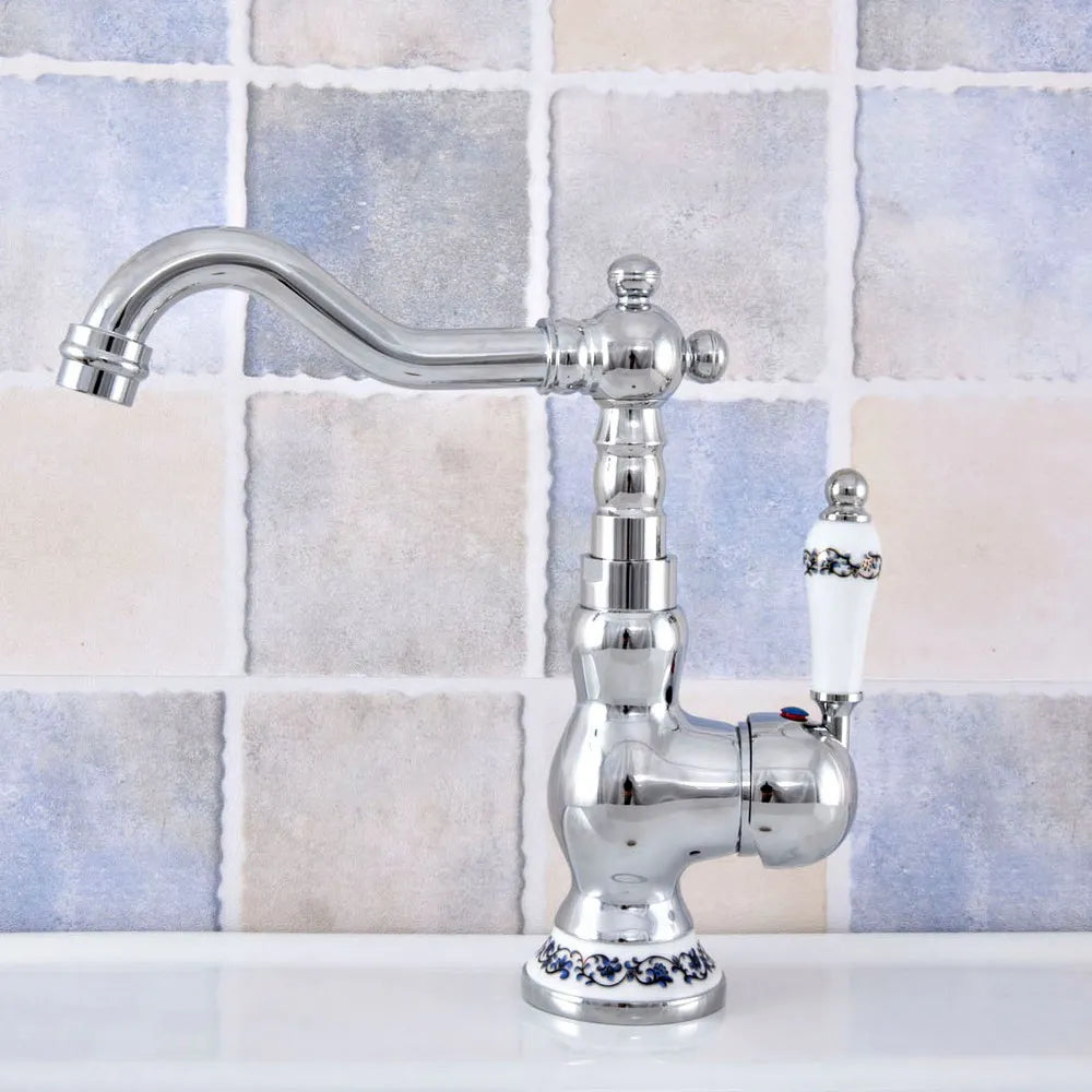 Polished Chrome Basin Sink Faucet Bathroom Basin Mixer