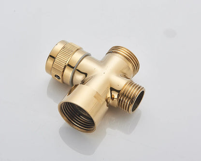 Rozin Gold Bathroom Shower Faucet Wall Mounted Brass